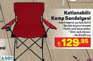 KATLANABİLİR KAMP SANDALYESİ